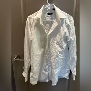 WHITE HUGO BOSS DRESS SHIRT
